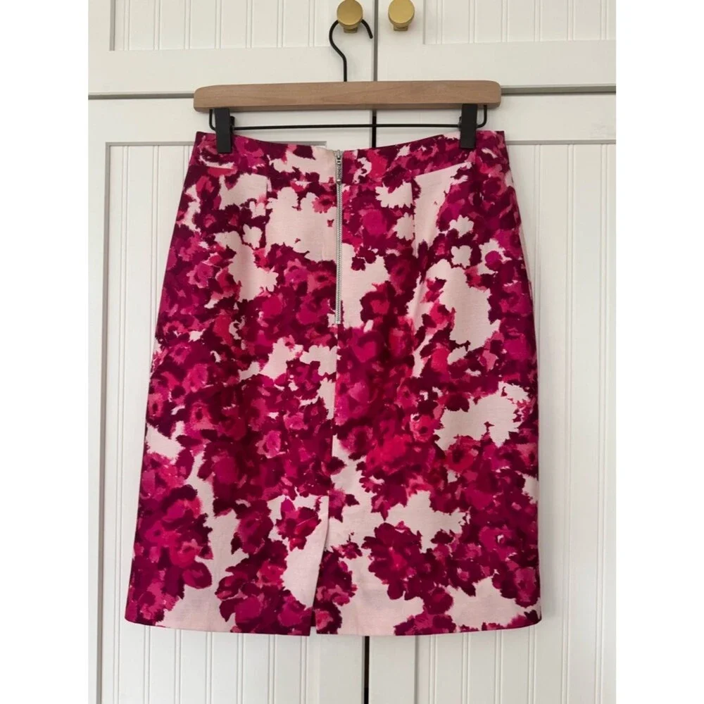 kate spade Pink Magenta Floral Pencil Skirt - Size 4